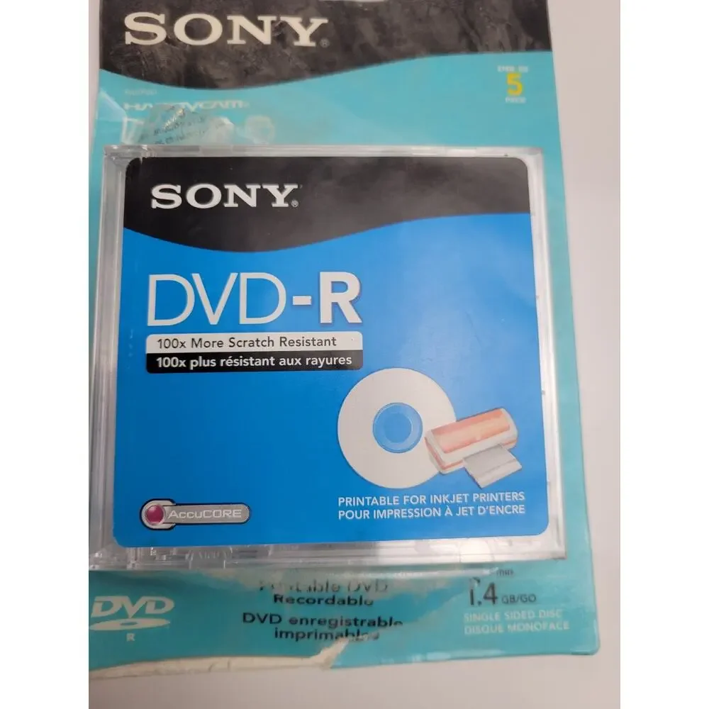 New 3 PACK Sony Handycam Video Camera DVD-R 1.4 GB 30 Minute Single Sided